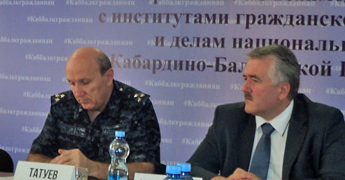 Казбек Татуев (слева) и Залим Кашироков. Фото Людмилы Маратовой для "Кавказского узла"