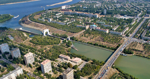 Вид на Красноармейский район Волгограда. Фото https://ru.wikipedia.org