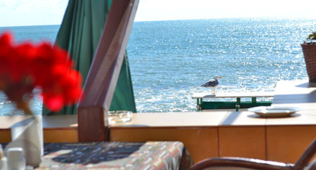 Пляж Сочи. Фото Светланы Кравченко для "Кавказского узла"