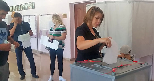 Выборы в Государственную Думу. Цхинвал, 18 сентября 2016 г. Фото: Арсена Козаева для "Кавказского узла"