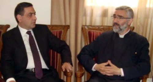 Консул Армении в Алеппо Тигран Геворкян (слева) Фото: http://news.am/rus/news/285710.html