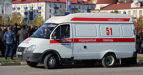 Машина скорой помощи. Грозный. Фото Магомеда Магомедова для "Кавказского узла"