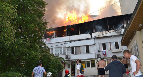 Пожара на улице Цюрупы. Фото Светаны Кравченко для "Кавказского узла"
