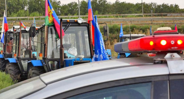 Акция протеста "Тракторный марш". Фото: RFE/RL