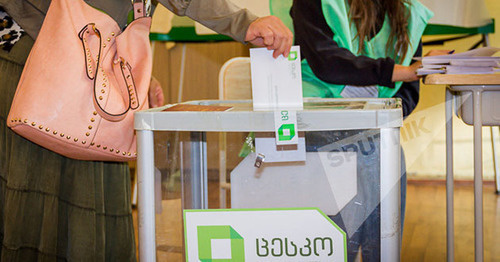 Голосование на парламентских выборах в Грузии. Фото: Sputnik/Levan Aviabreli

