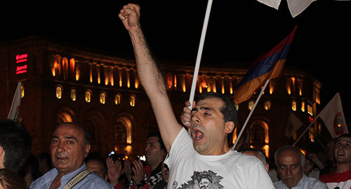 Протестные выступления в Ереване. Фото Тиграна Петросяна для "Кавказского узла"