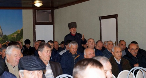Участники съезда организации "За право выбора" в Адыгее. 5 ноября 2016 года. Фото предоставлено "Кавказскому узлу" Аскером Сохтом.