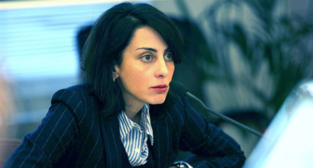 Хатия Деканоидзе. Фото: NewPolicehttps://ru.wikipedia.org/wiki/%D0%A4%D0%B0%D0%B9%D0%BB:Khatia_Dekanoidze.jpg