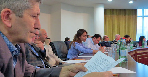 Встреча с представителями карабахских НПО. Нагорный Карабах, 14 ноября 2016 г. Фото Алвард Григорян для "Кавказского узла"