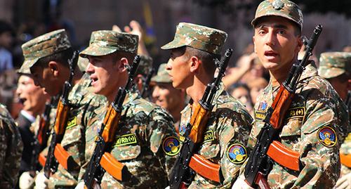 Военнослужащие Армении. Фото Тиграна Петросяна для "Кавказского узла"