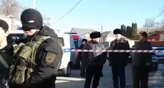 На месте взрыва газопровода. Назрань, 24 ноября 2016 г. Кадр из видео пользователя Whit You https://www.youtube.com/watch?v=pabvptKGSGM