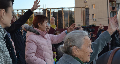 Митинг против застройки города-курорта Сочи. 27 ноября 2016 год. Фото Светланы Кравченко для "Кавказского узла".