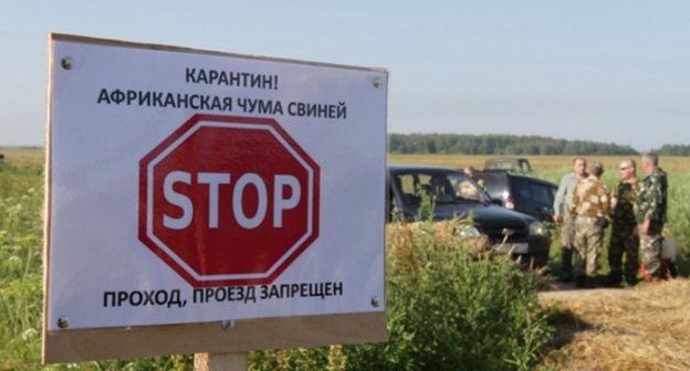 Объявление о карантине по АЧС. Фото http://gosnadzorpmr.org/uploads/posts/2016-09/1473425413_karantin_chuma-sviney1.jpg