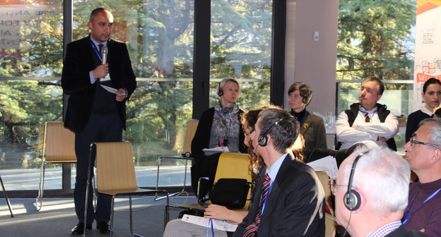 Участниками форума стали представители стран "Восточного партнерства". 9 декабря 2016 года, Тбилиси. Фото Инны Кукуджановой для "Кавказского узла".