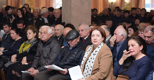 Съезд оппозиционной партии "Амцахара". Сухум. 30 ноября 2016 г. Фото: Sputnik/Томас Тхайцук