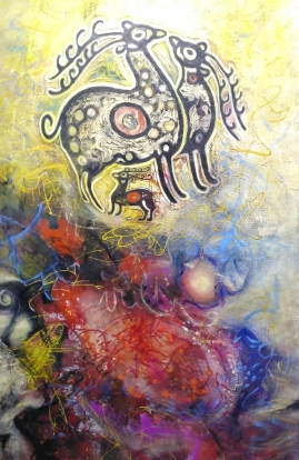 Работа Патимат Гусейновой. Фото Ильяса Капиева для "Кавказского узла"