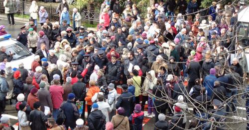 Митинг пенсионеров в Сочи. Фото Светланы Кравченко для "Кавказского узла"