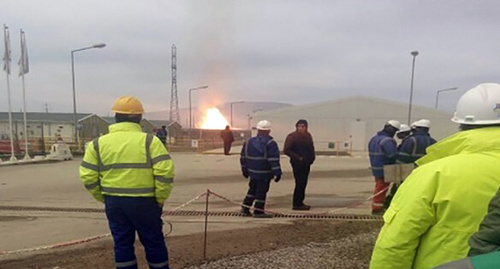 Взрыв на газопроводе в Азербайджане. Фото http://www.1news.az/society/20161227104638453.html
