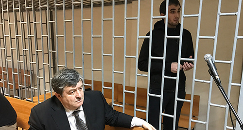  Жалауди Гериев и адвокат Алауди Мусаев. Фото Патимат махмудовой для "Кавказского узла"