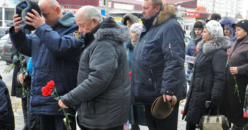 Жители Волгограда почтили память жертв терактов. 30 декабря 2016 г. Фото Татьяны Филимоновой для "Кавказского узла"