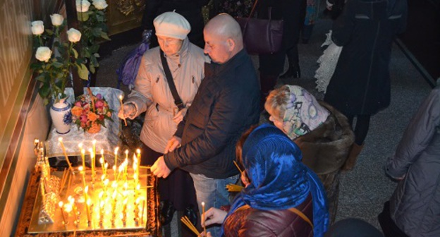 Рождество в храме Михаила Архангела в Сочи. Фото Светланы Кравченко для "Кавказского узла".