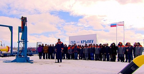 Запуск магистрального газопровода "Краснодарский край - Крым" http://kerch-most.ru/krymskij-poluostrov-nachal-poluchat-gaz-s-materikovoj-chasti-rossii.html