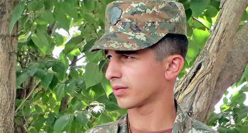 Военнослужащий карабахской армии Карен Улубабян погиб от выстрела с азербайджанской стороны 22 января 2017 г. Фото сделано 25 августа 2014 г. Фото Алвард Григорян для "Кавказского узла"
