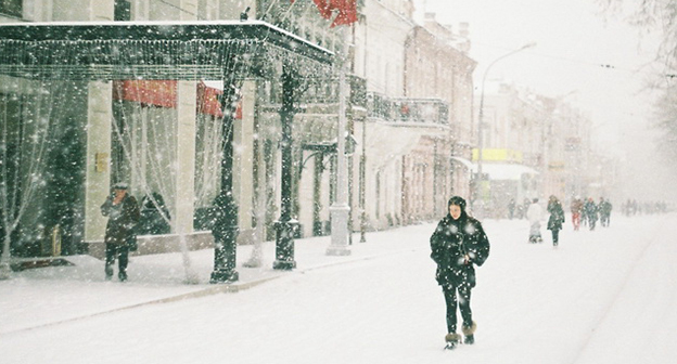 Владикавказ в снегу. Фото anzor-m http://m.test.kavkaz-uzel.ru/blogs/5422/posts/13637