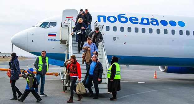 самолет авиакомпании "Победа". Фото http://belive.ru/wp-content/uploads/2015/02/635531268184475693.jpg