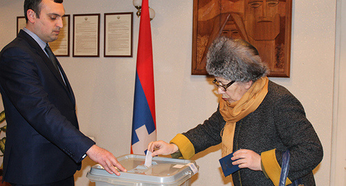 Избирательный участок для голосования на карабахском референдуме в Ереване. Фото Армине Мартиросян длят"Кавказского узла"