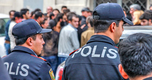 Сотрудники полиции. Фото Азиза Каримова для "Кавказского узла"