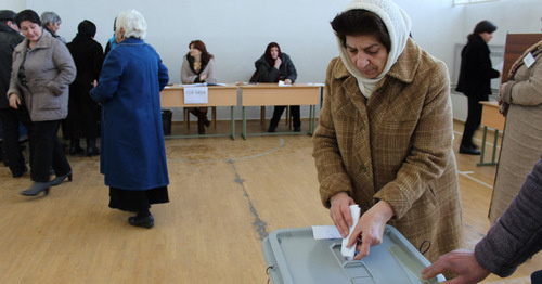 Во время голосования на референдуме в Нагорном Карабахе. 20 февраля 2017 г. Фото Алвард Григорян для "Кавказского узла"