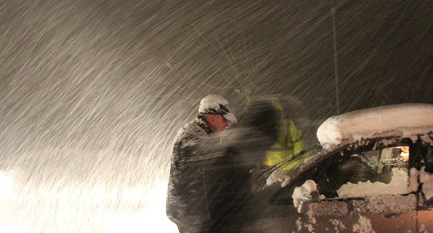 Спасатели во время бурана. Фото Администрация Озургети

Read more: https://sputnik-georgia.ru/incidents/20170224/235008579/Spasateli-vyzvolili-45-chelovek-iz-snezhnogo-plena-na-vostoke-Gruzii.html