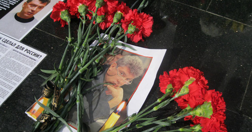 Портрет Немцова. Фото Константина Волгина для "Кавказского узла"