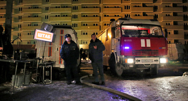 Пожар в самострое на улице Прокофьева в Краснодаре © Фото Виталия Тимкива, Юга.ру