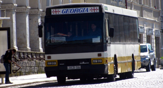 Городской автобус в Кутаиси. Фото Юлии Кашеты для "Кавказского узла".