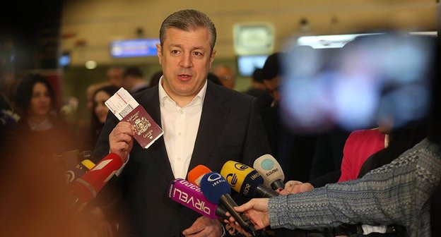 Премьер-министр Грузии Георгий Квирикашвили в аэропорту Фото © FB / Георгий Квирикашвили

