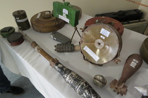 Боеприпасы найденные организацией НALO Trust в Нагорном Карабахе Фото Алвард Григорян для "Кавказского узла"