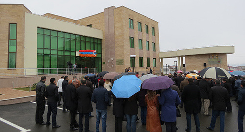 Открытие нового  здания онкологического центра в Степанакерте. Нагорный Карабах. 2 апреля 2017 год. Фото Алвард Григорян для "Кавказского узла"