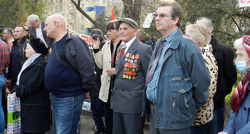 Участники митинга в Волгограде . Фото Татьяны Филимоновой для "Кавказского узла"