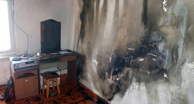 Последтвия пожара в здании дома культуры в селе Црау Алагирского района http://15.mchs.gov.ru/operationalpage/operational/item/939643/