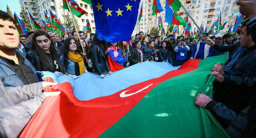 Митинг оппозиционного Национального совета демократических сил (НСДС). Баку, 8 апреля 2017 г. Фото Азиза Каримова для "Кавказского узла"