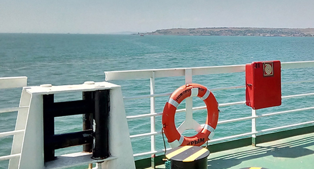 На борту парома Керченской переправы. Фото Нины Тумановой для "Кавказского узла"