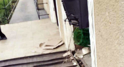 Взорванный банкомат в здании, где располагается администрация Мичуринского сельского поселения . Фото пользователя gala_burlay в Instagram, instagram.com/gala_burlay