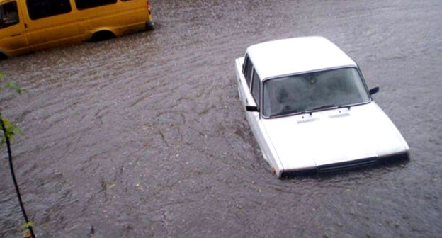 Ливень во Владикавказе. Фото http://sputnik-ossetia.ru