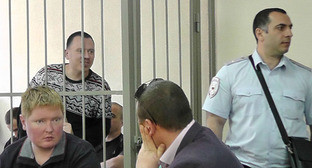 Осужденный сотрудник воспитательной колонии в Белореченском районному суде. 12 мая 2017 г. Фото Анны Грицевич для "Кавказского узла"