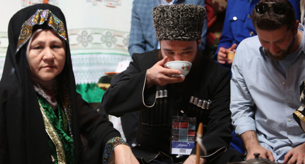 Кавказские диаспоры Турции стали участниками фестиваля “Этноспорт”. Стамбул, 14 мая 2017 г. Фото Магомеда Туаева для "Кавказского узла"