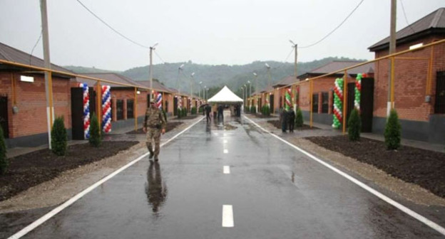 Поселок для жителей оползневой зоны в Чечне.  Фото ИА "Грозный-информ"