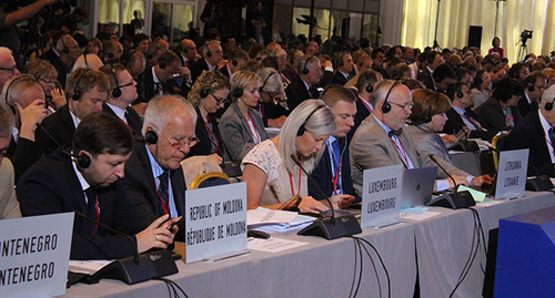 Пленарная сессия парламентской ассамблеи НАТО в Грузии. Фото Инны  Кукуджановой для "Кавказского узла"