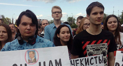 Участники акции Навального в Волгограде. Фото Корреспондента "Кавказского узла" Татьяны Филимоновой